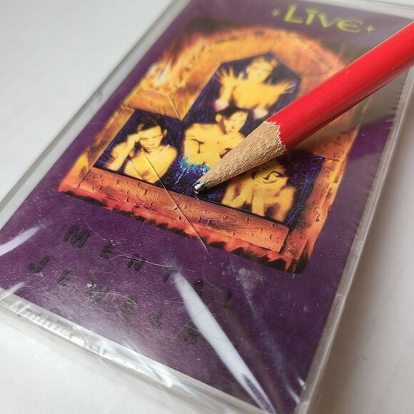 Sealed - CASSETTE - LIVE - MENTAL JEWELRY w Hype Sticker (1991) - Picture 7 of 9